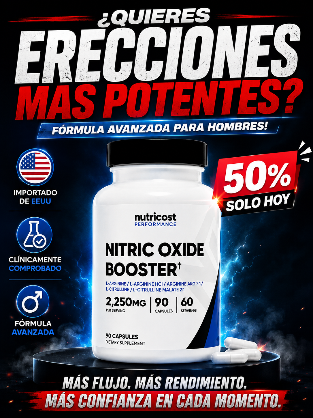 NITRIC OXIDE BOOSTER | 90 Cápsulas