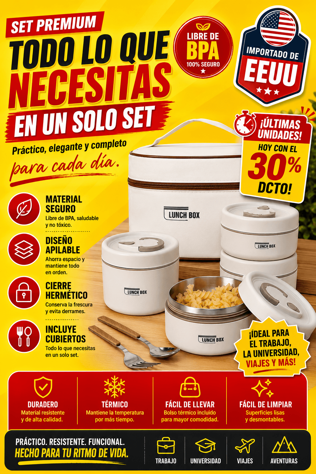 Deja de gastar comprando almuerzo por fuera de Casa!